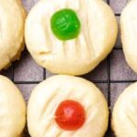 Cherry Christmas Shortbread Cookies